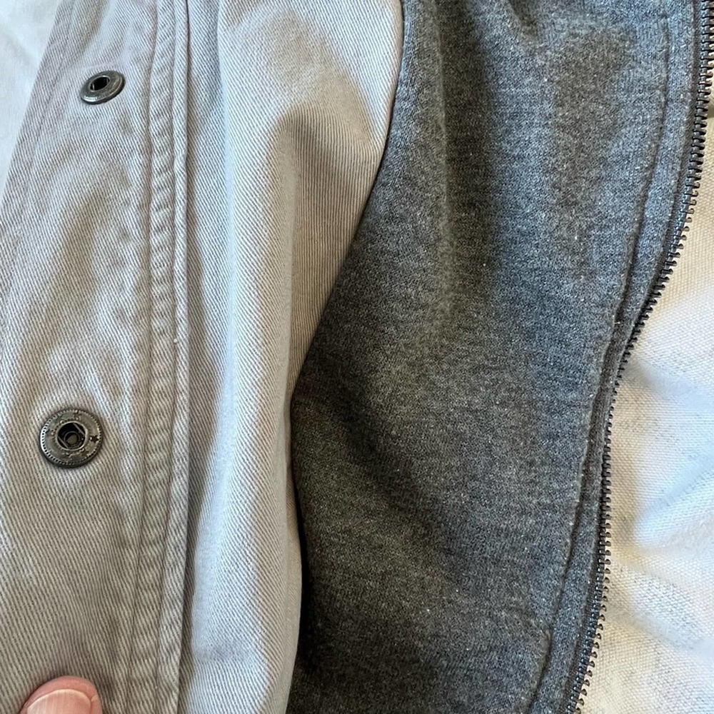 SKIES ARE BLUE gray hooded jacket size medium - Picture 9 of 13